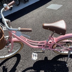 【18インチ・ピンク】子供用自転車 譲ります（2023年購入）の画像