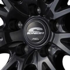 未使用ほぼ新品！17インチホイール【ホイールのみ 4本セット】MID WHEELS SQ27 (SCHNEIDER シュナイダー) 17インチ (メタリックブラック, 7J+48 5H-114.3)の画像