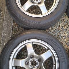 BNR32 GT-R 純正ホイール　16インチ 8J +30 ポテンザ RE004　225/55R16　流用にもの画像