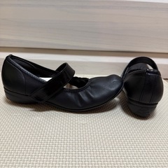 ファーストコンタクト23.5☆パンプス甲ベルト☆ブラック黒の画像
