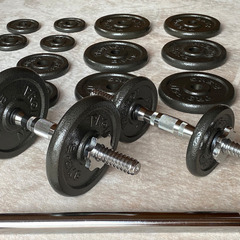 ダンベル/バーベル 調節可能ウェイトセット 30kg	の画像