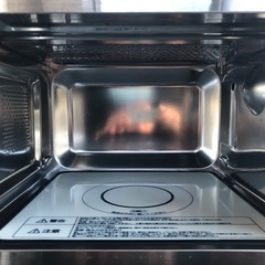 【クリーニング済／超美品】2020年製 アイリスオーヤマ オーブンレンジ「MO-F1805-W」50/60Hz共用の画像