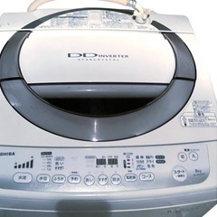 TOSHIBA 8キロ　全自動洗濯機の画像