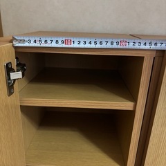 カラーボックス　扉付きの画像