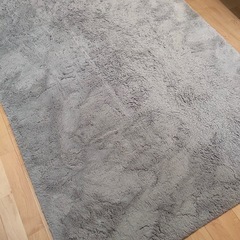 【値下げ交渉可】ふかふか肌触り◎！ニトリ ラグマット「ウサギ2」グレーの画像