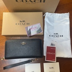 新品未使用♥️COACH長財布 ブラックC3441 付属品あり💓‪の画像