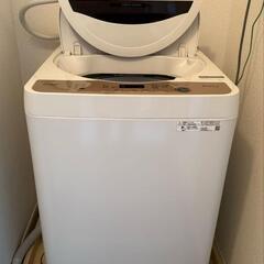 ⑤大容量★超美品★最新式・安心の日本メーカー製　シャープ　洗濯機　6.0kg 配送お手伝い可能の画像