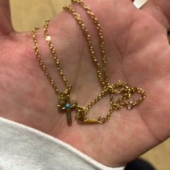 ハワイアンジュエリー　ゴールドクロスネックレスの画像