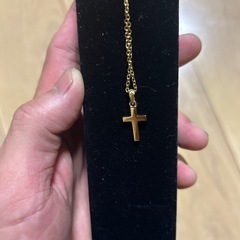 ハワイアンジュエリー　ゴールドクロスネックレスの画像