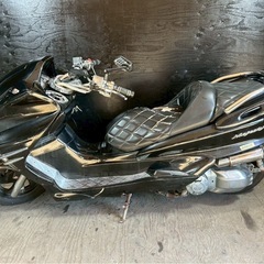 ★支払総額5.8万円★激安バイク続々入荷中！ なんでも買い取ります！ ヤマハ マジェスティ250 黒 SG03J フロントマスク！ フロントサイドエアロ！ リアスポイラー！ タンデムバー！ 社外マフラー！ 社外ハンドル！ 社外メーターパネル！ アルミステップ！の画像