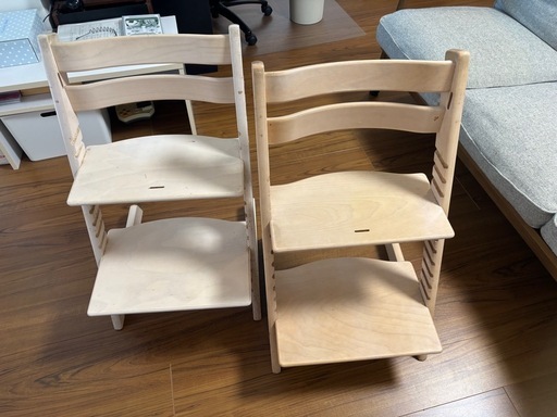 ストッケ　トリップトラップ　ホワイトウォッシュ　2台