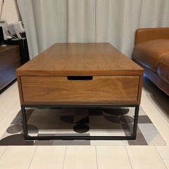 【美品】ニトリ　2way昇降式ローテーブルの画像