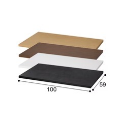 ニトリ 組み合わせデスク 天板100cm（ミドルブラウン）美品の画像