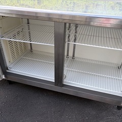 中古品 フクシマ 台下冷蔵庫 YRC-150RE 2012年 100V 1500ｘ600ｘ800ｍｍ 327Ｌ 動作問題なしの画像
