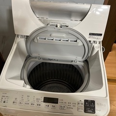 美品　 シャープ 2021年製 洗濯5.5kg 乾燥3.5k　洗濯乾燥機付き  ES-TX5E  の画像