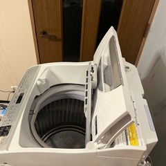 美品　 シャープ 2021年製 洗濯5.5kg 乾燥3.5k　洗濯乾燥機付き  ES-TX5E  の画像