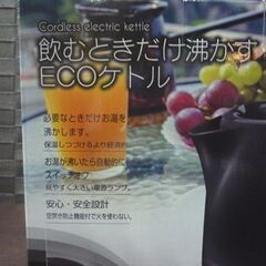 新品 Vegetable コードレス 電気ケトル 1.0L GD-P106BE ブラック キッチン家電 ベジタブル ケトル 札幌市東区 新道東店の画像