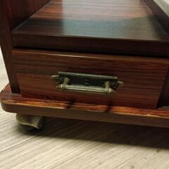(中古)レトロ キャスター付 お座敷ワゴンの画像