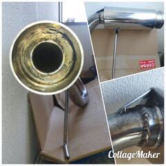 Wirus Win社製 ホンダ バモス・ホビオ・ホビオプロ用コンパクトマフラー バズーカータイプです。純正フロントパイプ対応です。の画像
