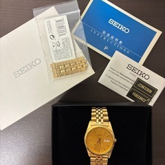 Seiko Men's SGF206 Gold-Tone Stainless Steel Dress Watchの画像