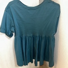 深緑Tシャツ　#OPAQUE.CLIP 青緑 半袖 #チュニックの画像