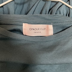 深緑Tシャツ　#OPAQUE.CLIP 青緑 半袖 #チュニックの画像