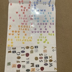 アルファベットシールの画像