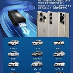 ワイヤレスCarPlay & Android Auto アダプター　カープレイの画像