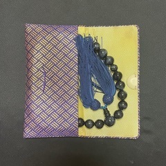 念珠 男性 青虎目石の画像