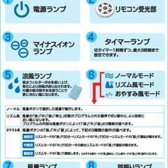 タワー型スリム冷風扇 リモコン付の画像