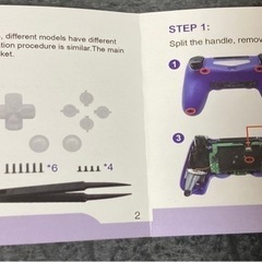 ◆Mungowu マルチカラー発光十字、キーサムスティックフェイスボタン、PS4コントローラー用LED改造キット◆の画像