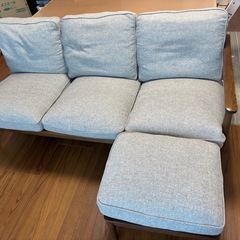 ケユカ　ソファ　オットマン付きの画像