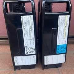 電動自転車用バッテリー 2つセットの画像