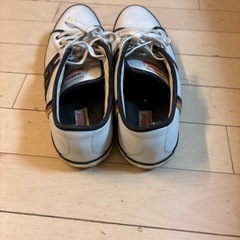 ［今週取引無ければ処分します］ mobus モーブス ホワイト スニーカー S.WHT/NAVY/27.0cmの画像