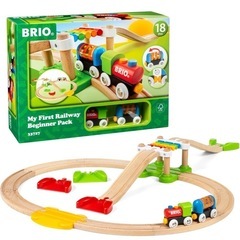 BRIO イマジナリウム Janod レールウェイ 木製鉄道玩具セットの画像