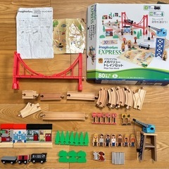 BRIO イマジナリウム Janod レールウェイ 木製鉄道玩具セットの画像