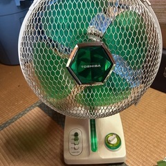 レトロ　扇風機　TOSHIBA 作動済みの画像