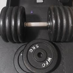 ダンベル 53kgセット　ワイルドフィットの画像