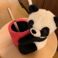 パンダさんペン立ての画像
