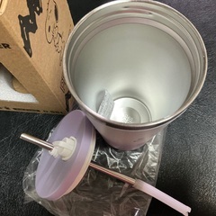 スヌーピー　ストロー付きステンレスタンブラー②の画像