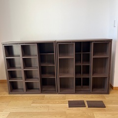 【取引中】スライド式本棚２つ