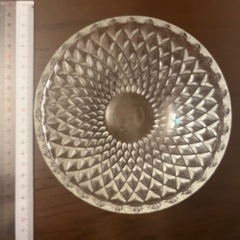 昭和レトロ　ガラスのサラダ皿×3の画像