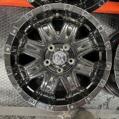 LOXARNY ROCKKELLY MX ロクサーニ ロックケリー 社外ホイール 16インチ 4本 7J5HPCD114.3+38 ブラック アウトランダー デリカD:5等(SHI013)の画像