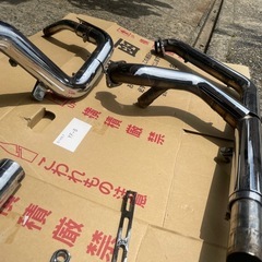 ソフテイル ゴードンフィッシュ 左右出しマフラー エボ ツインカム フルエキ フィッシュテール flst flstc flstn flstf flsts 2in2 tc88の画像