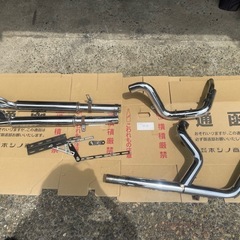 ソフテイル ゴードンフィッシュ 左右出しマフラー エボ ツインカム フルエキ フィッシュテール flst flstc flstn flstf flsts 2in2 tc88の画像