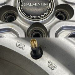 BS BRIDGESTONE BALMINUM V5 社外ホイール 17インチ 4本 7J5HPCD100+53 フォレスター スバルXV レガシィアウトバック等　(SHI010)の画像