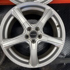 BS BRIDGESTONE BALMINUM V5 社外ホイール 17インチ 4本 7J5HPCD100+53 フォレスター スバルXV レガシィアウトバック等　(SHI010)の画像
