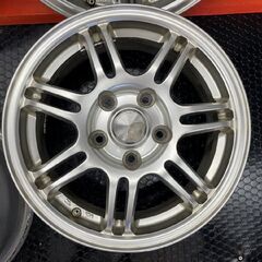 BS BRIDGESTONE ECO FORME CRS112 社外ホイール 15インチ 4本 6J5HPCD114.3+53 ヴォクシー ノア エスクァイア ステップワゴン等　(SHI009)の画像