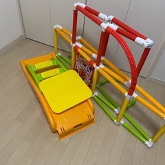 子供用　折りたたみ式滑り台(アンパンマン)の画像