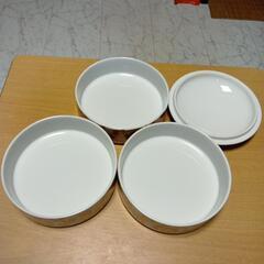 京焼たち吉　陶器蓋付き三段重の画像